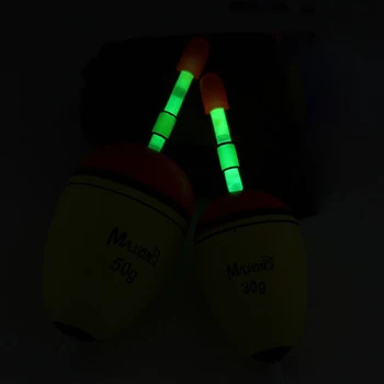 מצוף במשקלים מ 20 גרם ועד 100 גרם, מגיע עם 5 סטיקלייט לדיג לילה