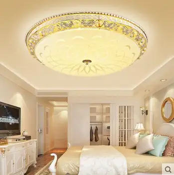 

Bedroom Lamp Simple Modern Led Ceiling Lamp Crystal Lamp Warm Room Lamp Round Living Room Atmosphere Home LED Bulbs 2 Years Wdd