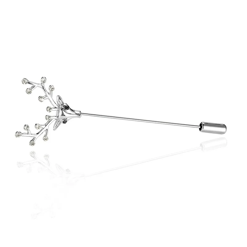 Корейская ретро брошь в виде оленя с длинной иглой модные заколки животными