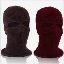 Теплая маска для лица для катания на лыжах, велоспорта, ветрозащитная вязаная маска для шеи, зимняя теплая Ветрозащитная маска для катания на лыжах, для холодной погоды