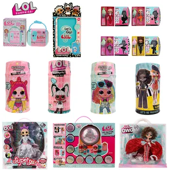 

LOL surprise doll split DIY shiny workshop changeable doll girl play house toy omg doll oversized sister DIY fight girl gift