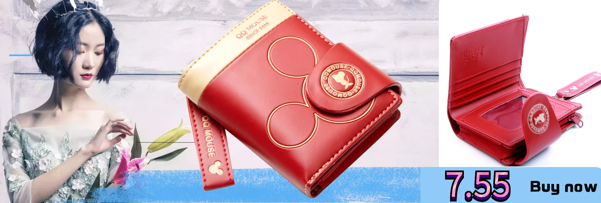 Женский блестящий кошелек, три сложения, кошельки cartera mujer, Дамский кошелек с карманом для монет, Женский кошелек, простой клатч, portefeuille femme