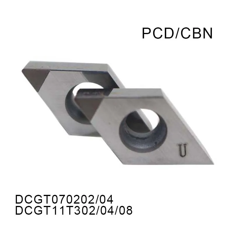 2 шт. DCGT070202 DCGT070204 DCGT11T302 DCGT11T304 DCGT11T308 PCD CBN CNC алмазное лезвие токарная пластина для токарных инструментов