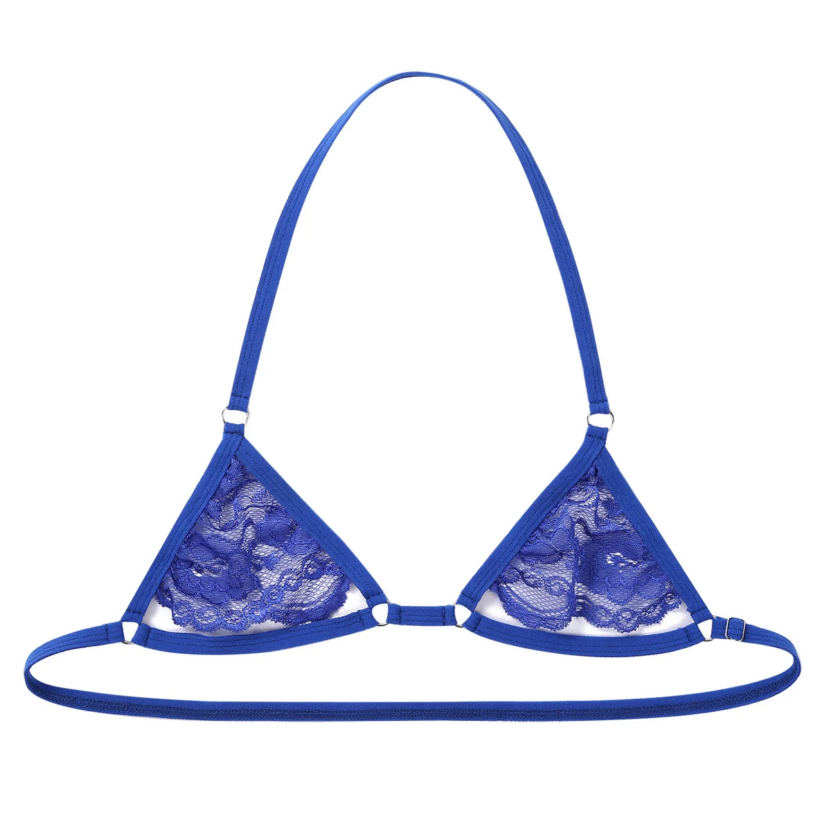 Men's Sissy Lace Spaghetti Straps Wire-free Mini Bra