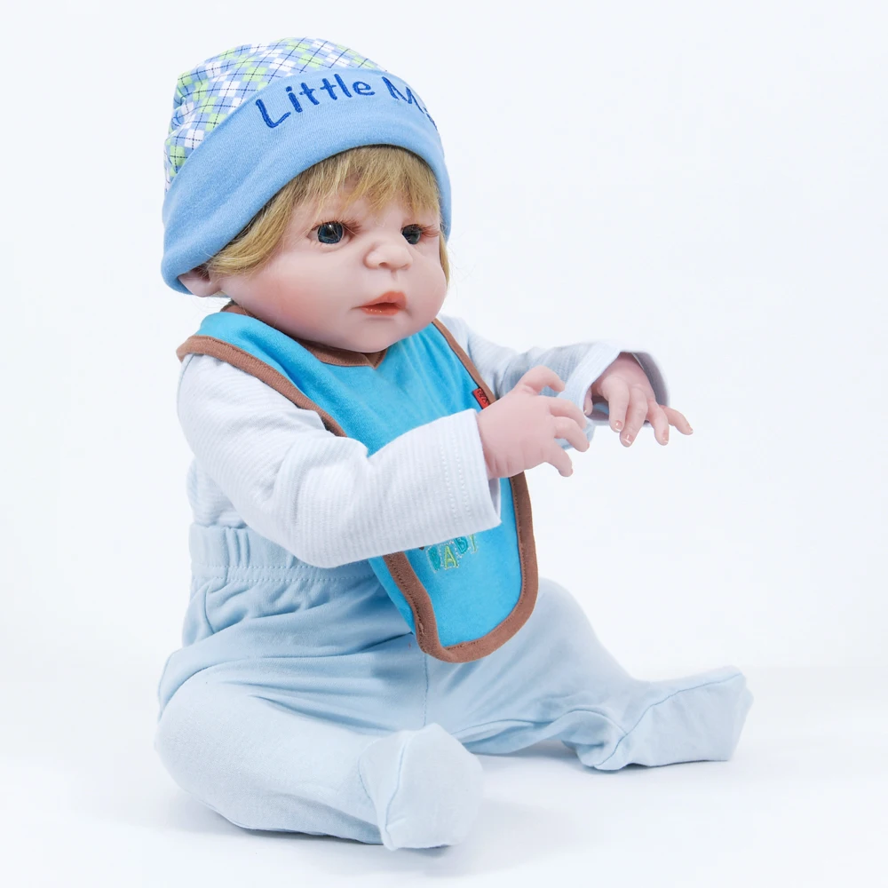 2" Полный силиконовый корпус виниловая Реалистичная Bebe Reborn Baby Doll 55 см Лидер продаж куклы прекрасный Playmate детский подарок на Рождество