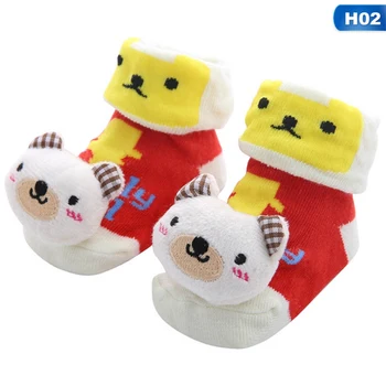

Baby Socks Floor Non-slip Cotton Cute Cartoon Doll Socks Baby Girls Boys Soft CuteBoots