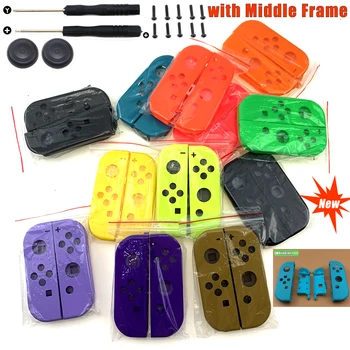

2020 DIY For Nintend Switch NS NX Joy-Con Controller Replacement Housing Joy Con Shell Case with middle frame for Nintend Switch