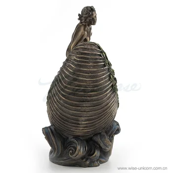 

Creative Jewelry Box Girls Seated in Seashells Birthday Gifts Home Decoration Statue Privileges Figure sculpture