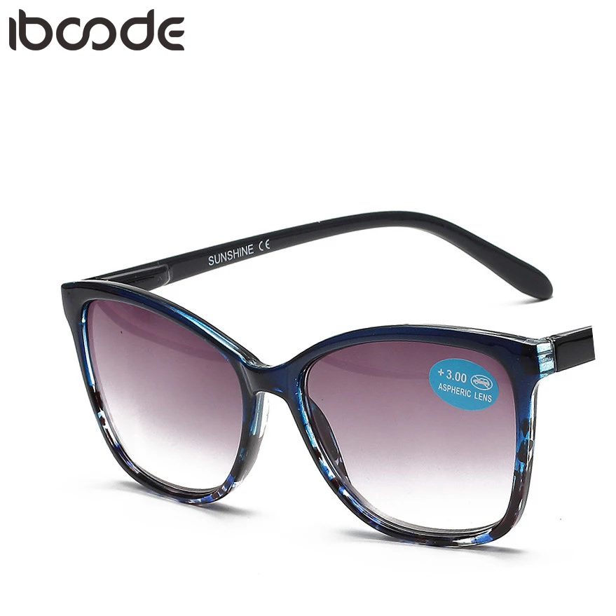 

iboode TR90 Sunglasses Women Oversized Sun Reading Glasses For Men Hyperopia Presbyopia With Diopters Presbyopia Glasses +2.0