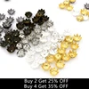 200Pcs Mixed 8 Petals Flower Metal Beads End Caps for Jewelry Making Finding Diy Accessories Component Needlework Wholesale ► Photo 1/6