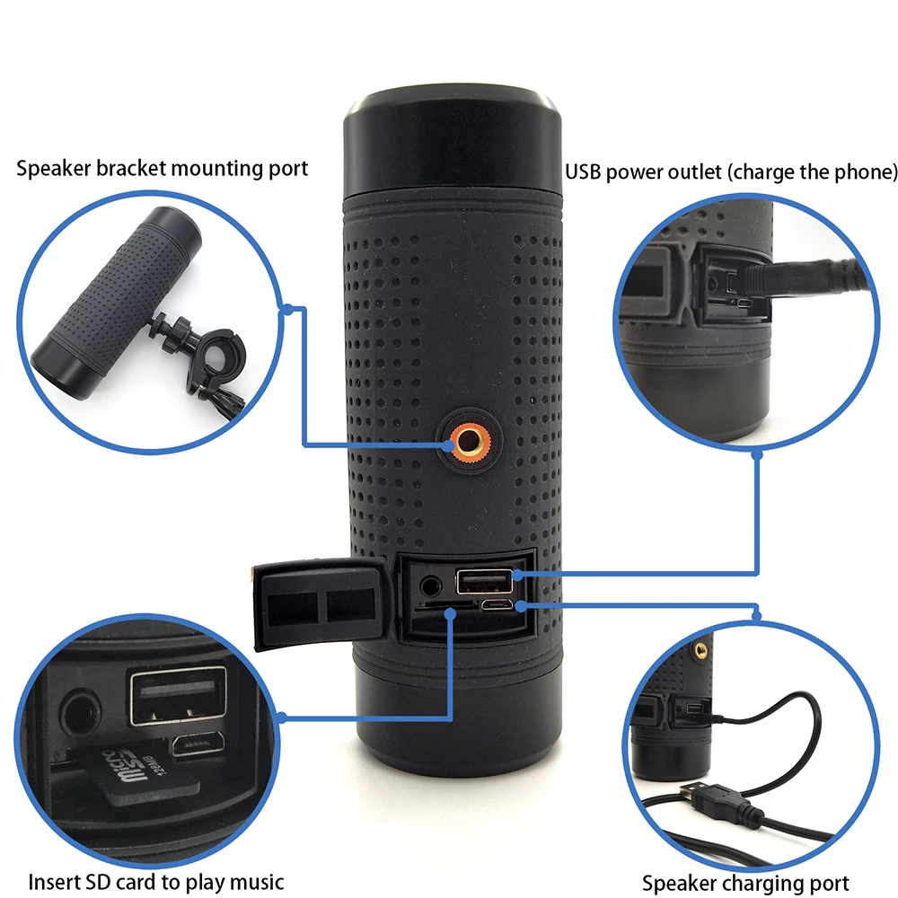 MRSVI Мини Портативный беспроводной Bluetooth динамик стерео динамик телефон радио музыка сабвуфер колонки для компьютера с