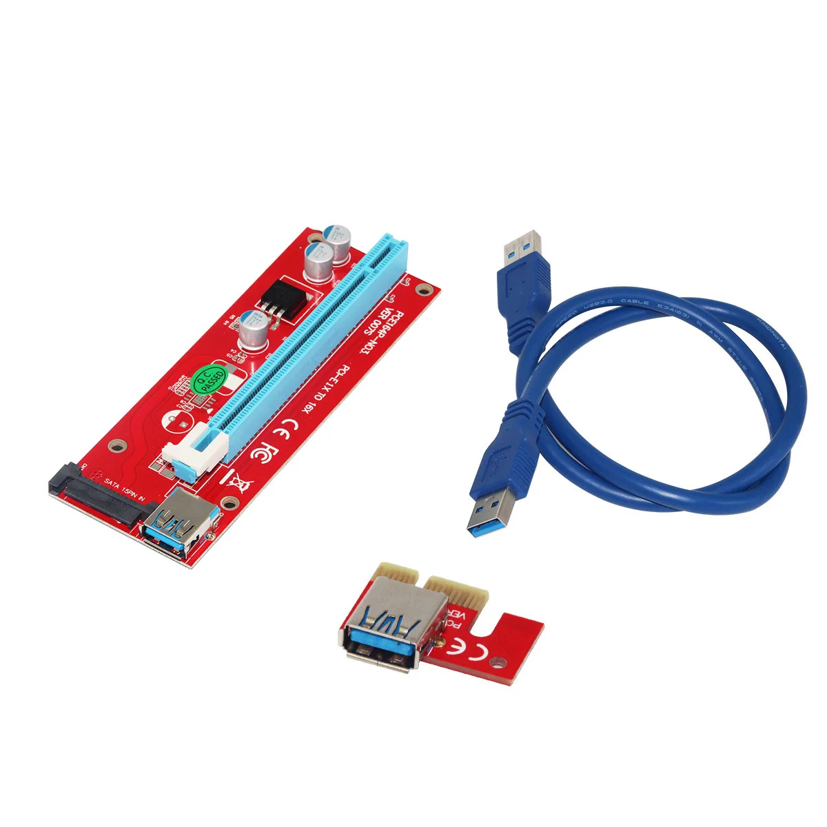 

USB 3.0 Extender Riser Card Patch Cord Connector 4PIN For computer PCI-E 1x to 16x Kit Replacement Parts