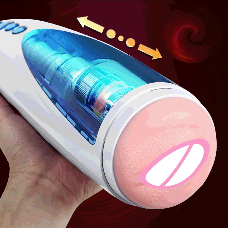 Male Masturbator Penis Pump Vibrator Adult Endurance Exercise Artificial Vagina 10 Speed Delay Trainer Sex Toys for Men | Красота и