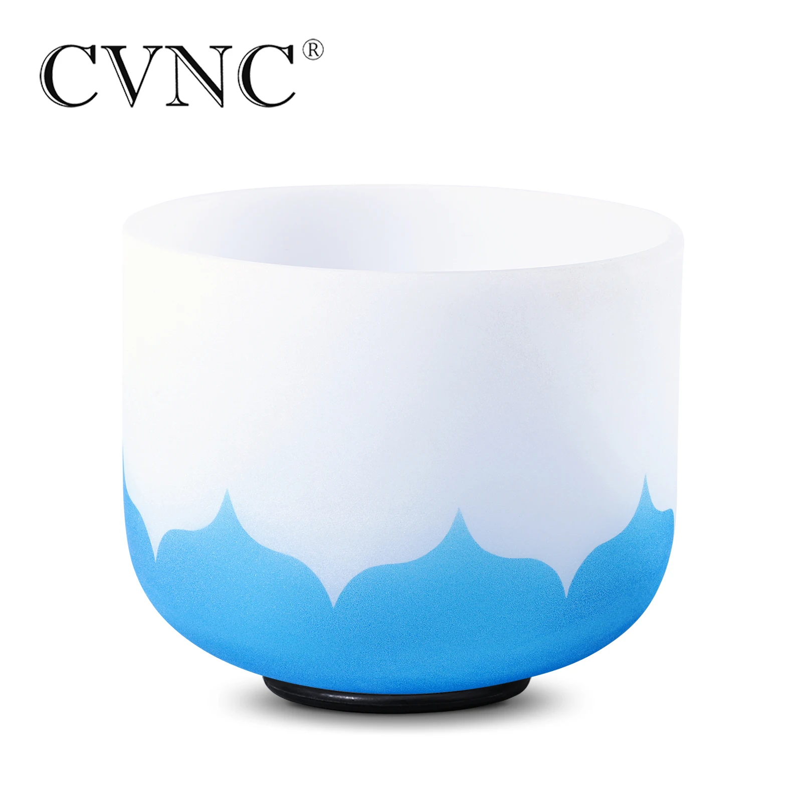 

CVNC 8 Inch G Throat 432hz 440hz Blue Lotus Chakra Quartz Crystal Singing Bowl