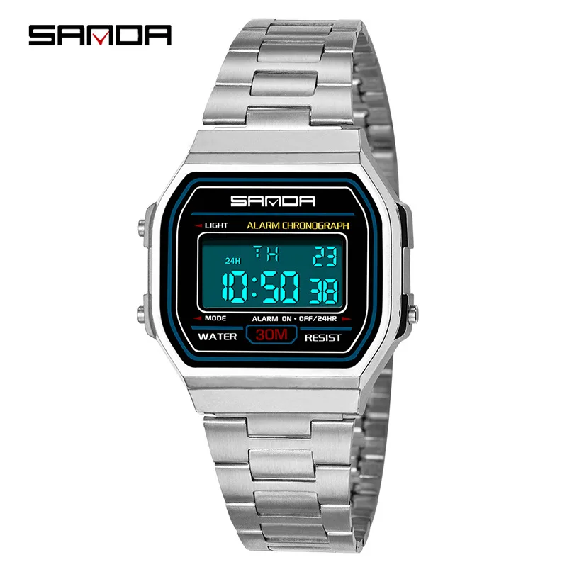 

Fashion Waterproof 2019 Men Women Watches Dual Display Quartz Gold Wristwatch Sports LED Digital Clock Relogios Feminino 2019