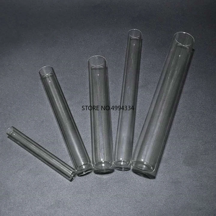 

12pcs/lot Transparent Glass Flat Bottom Test Tubes for School/Laboratory Glassware Dia 12/13/15/18/20mm