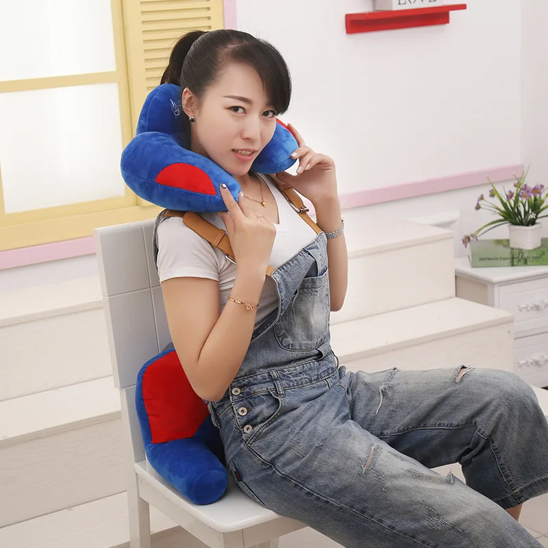 Cartoon U Neck Pillow Waist Back Cushion Car Lumbar Pillow Neck Pillow Office Home U-shaped Pillow Creative Neck Pillow