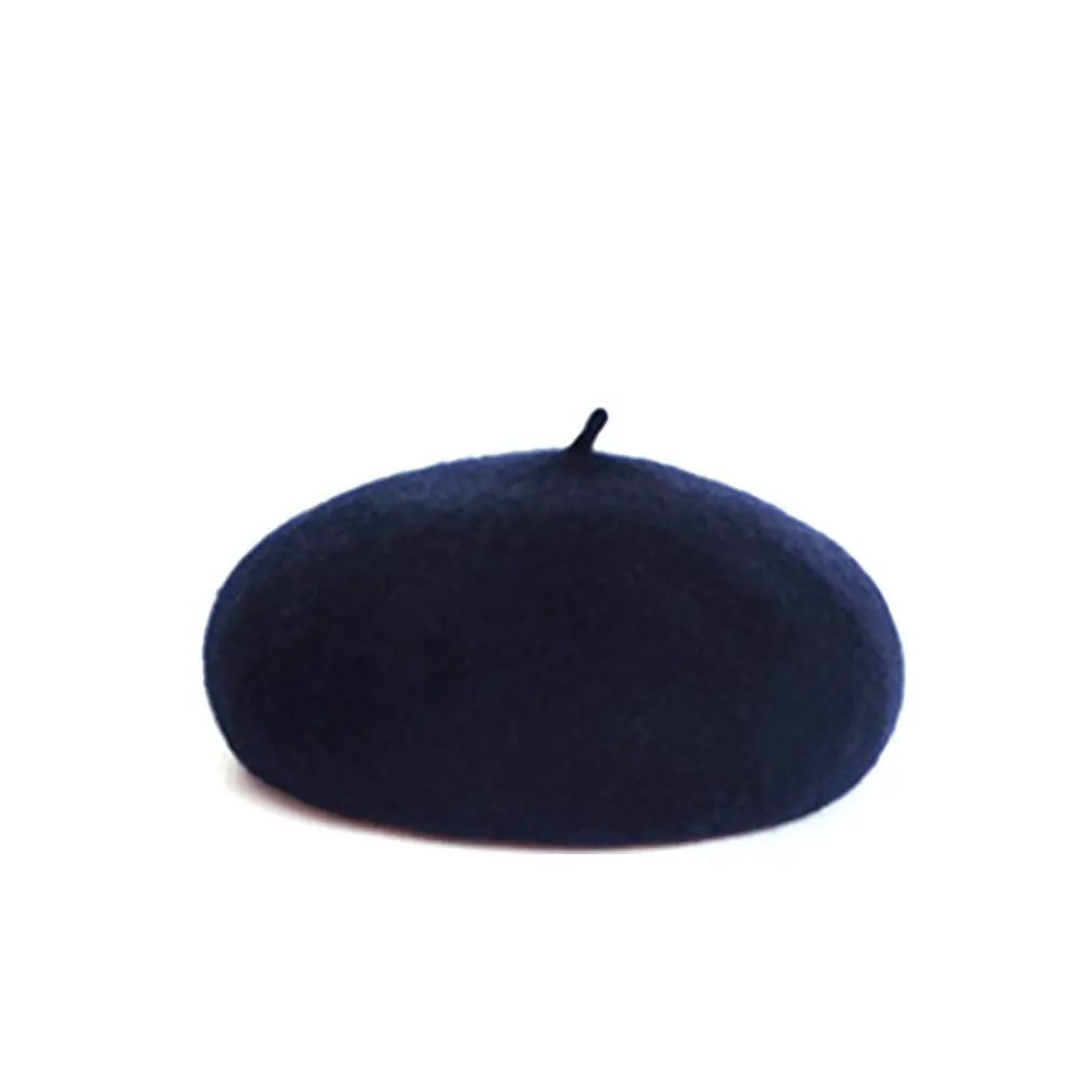 Осенняя и зимняя Корейская версия дикого шерстяного берета дамы ретро шерстяная Повседневная шляпа художника японский простой берет