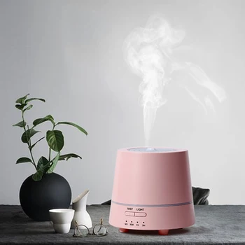 

150ml Mini Car purifier Aroma Diffuser Ultrasonic Air Humidifier Night Light Wooden Stake Shape Essential Oil Diffuser