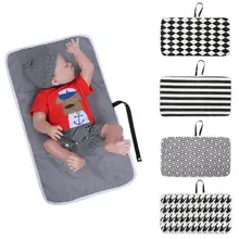 Новорожденный ребенок Портативный складывающийся стирающийся матрасик для путешествий пеленки играть матрасик для пеленания