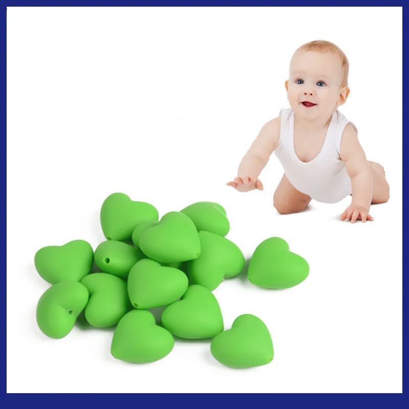 10 шт. силиконовые бусины в форме сердца | Мать и ребенок