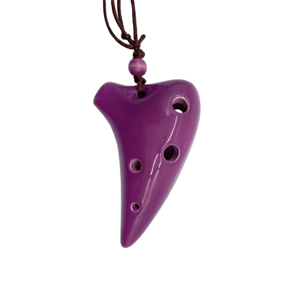 Ocarina 6 отверстий керамический альт C подводной лодки стиль музыкальный инструмент с ремешком музыкальный счет