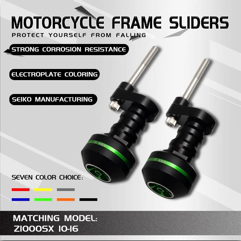 

Motorcycle CNC Crash Pad Frame Slider Protection Guard For Z1000SX Z 1000SX 2010 2011 2012 2013 2014 2015 2016