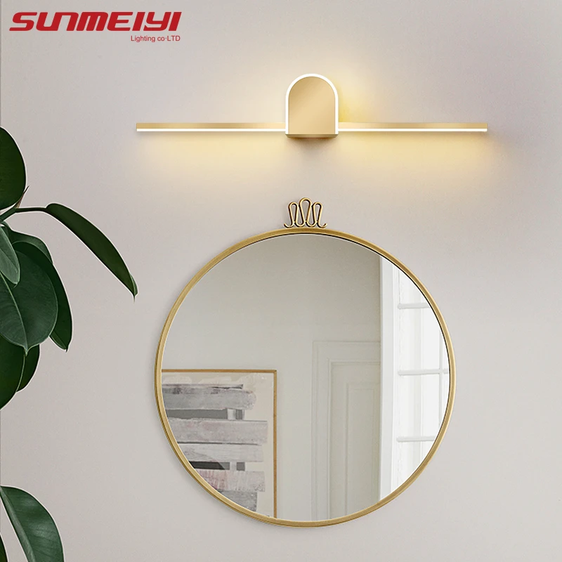 Nordic Led Wall Lights Indoor Bathroom Mirror Led Lamp Gold Wall Lamp For Kitchen Living Room Art Wall Decor Bedroom Makeup Lamp Led Indoor Wall Lamps Aliexpress