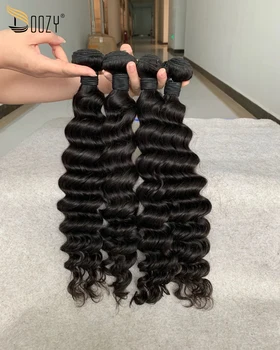 

Doozy Hair Brazilian Hair Deep Wave 4 Bundles Virgin Human Hair