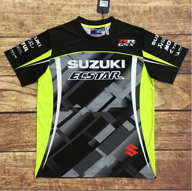 Мотогонок Мотоцикл Мотокросс camiseta для бездорожья футболка для верховой езды короткий рукав дышащая футболка быстросохнущая для вождения