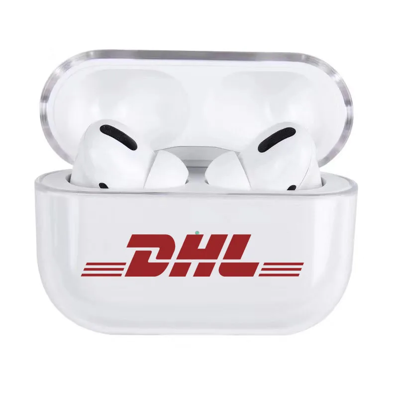 Модный милый прозрачный чехол с рисунком штрихкодов для Airpods Bluetooth защитный