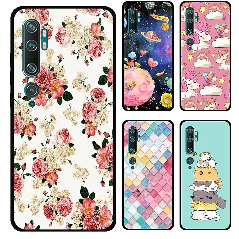 Shockproof Lanyard Phone Case For Xiaomi CC9 Pro/Note10/Note 10 Pro Silicone Delicate Painted Dirt-resistant Anti-knock Fashion |