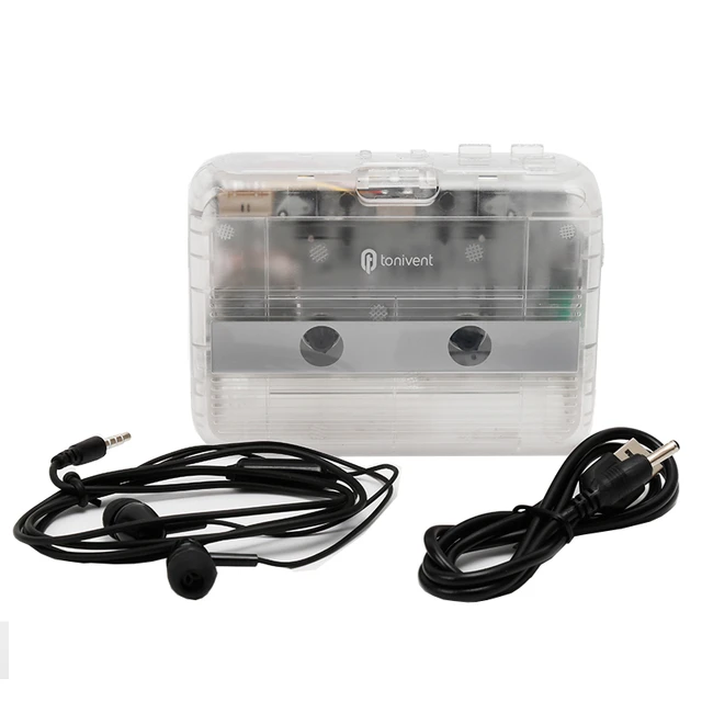 Lecteur de cassette Bluetooth Lecteur de bande inversée automatique Sortie  Bluetooth vers haut-parleur casque