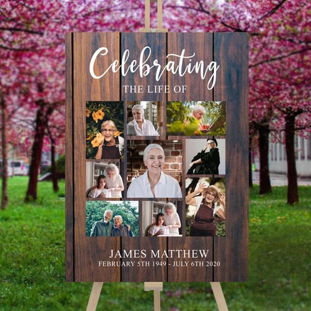 Memorial Guest Book Celebration of Life Guest Book Funeral Favors Celebration of Life Decorations Style 1 Black