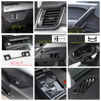 

Lapetus Carbon Fiber Look Interior Refit Kit For Audi Q5 2018 - 2020 Armrest Lift Button / Head Lamp / Gear Box / Air Cover Trim