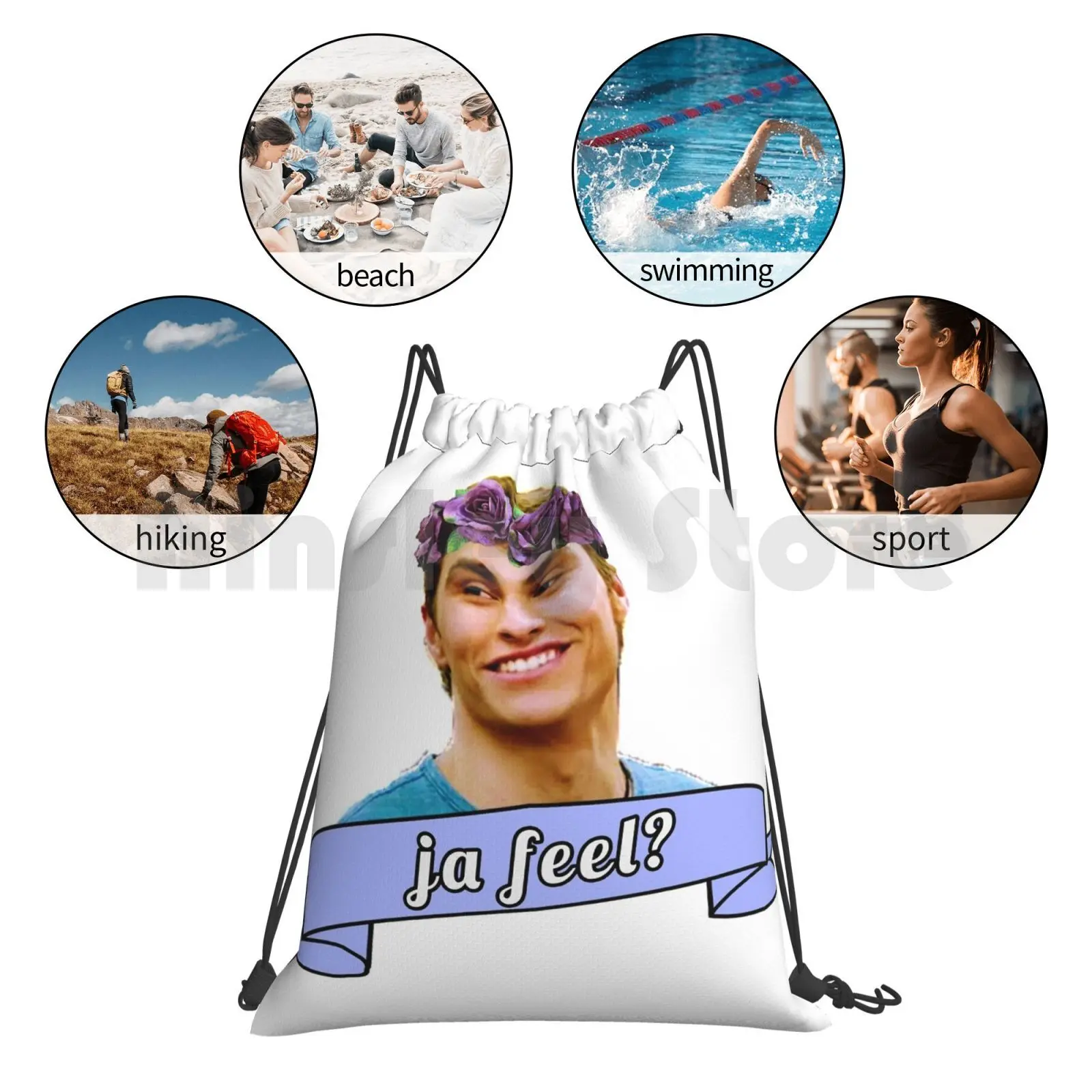 Ja Feel Dave Franco Backpack Drawstring Bag Riding Climbing Gym Bag Dave Franco 21 Jump Street Quotes Movie Quotes Movies Backpacks Aliexpress