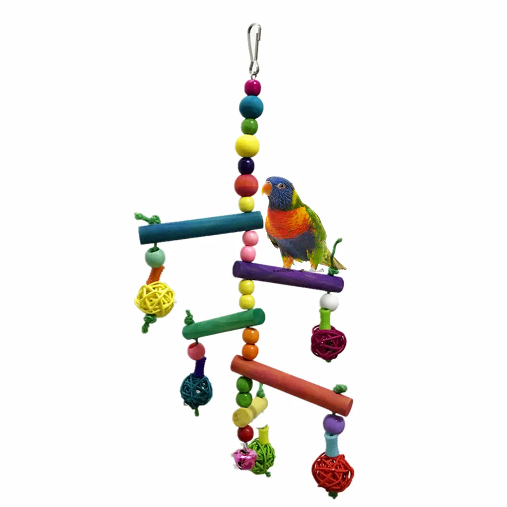 Parakeet качающийся вращающийся лестница для лазания стенд облако лестница Parakeet игрушка для зубов ротанга мяч игрушка пересекающийся взрыв