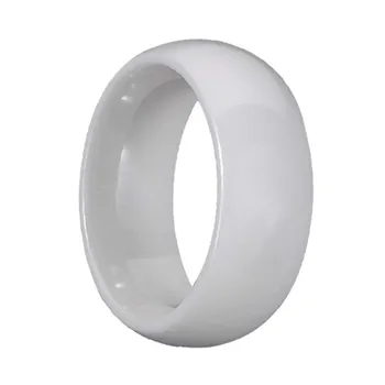 

Personalized fashion black and white simple titanium steel couple ring