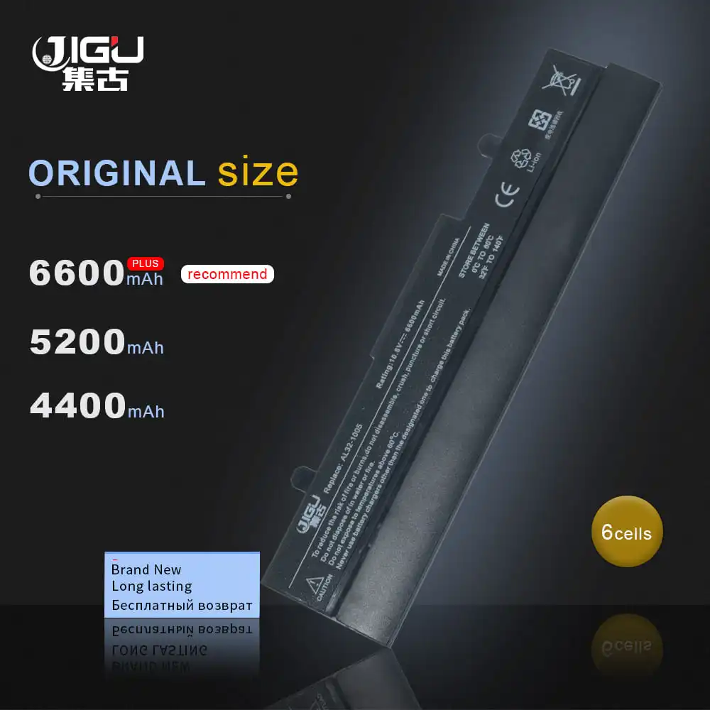 JIGU Laptop Battery AL31-1005 AL32-1005 ML32-1005 PL32-1005 For Asus Eee PC 1001HA 1005 1005H 1005HA | Компьютеры и офис