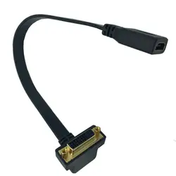 HDMI к DVI линия HDMI женщина к DVI24 + 5 женщин 90 ° локоть плоский компьютер даже ТВ линия 0,2 м