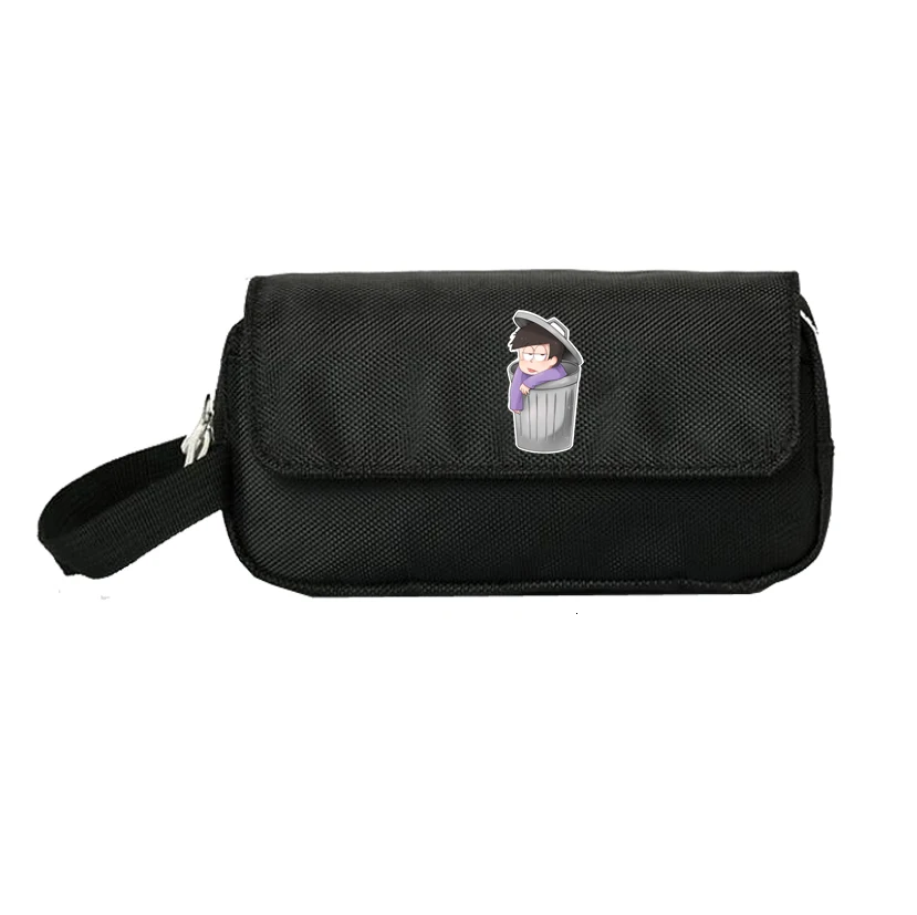 anime Osomatsu-san Pencill Case Women Cosmetic Cases Makeup Bag Child student Double Zipper pecill Handbag Purse | Багаж и сумки