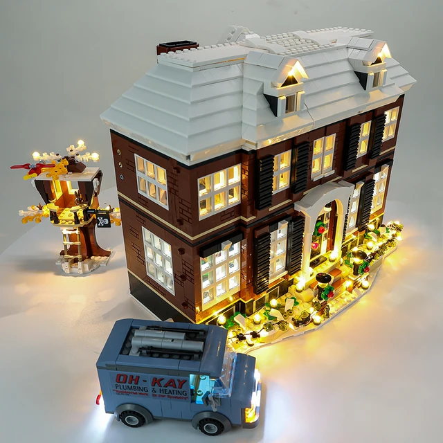 LED Light Kit For Christmas Gift 21330 Home Alone House Street View Building Blocks Bricks Kids