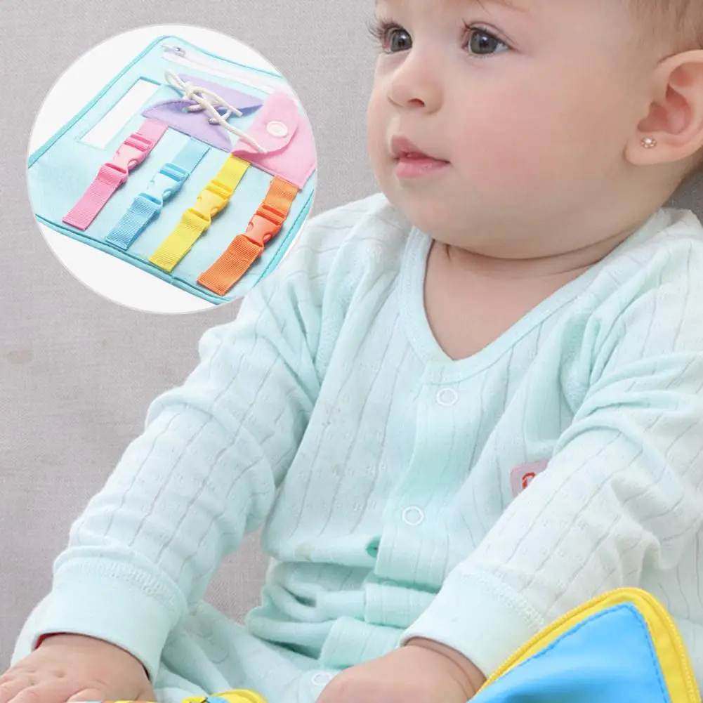  Baby Early Education Toys Basic Life Skills Dress Teaching Board Zip Button Lace Up Montessori Baby - 4000252113156
