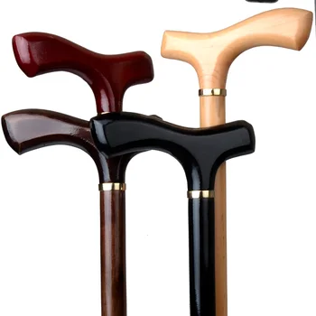 

Vintage factory direct old man wood crutch walking stick crutch carving wooden cane old man give birthday gift