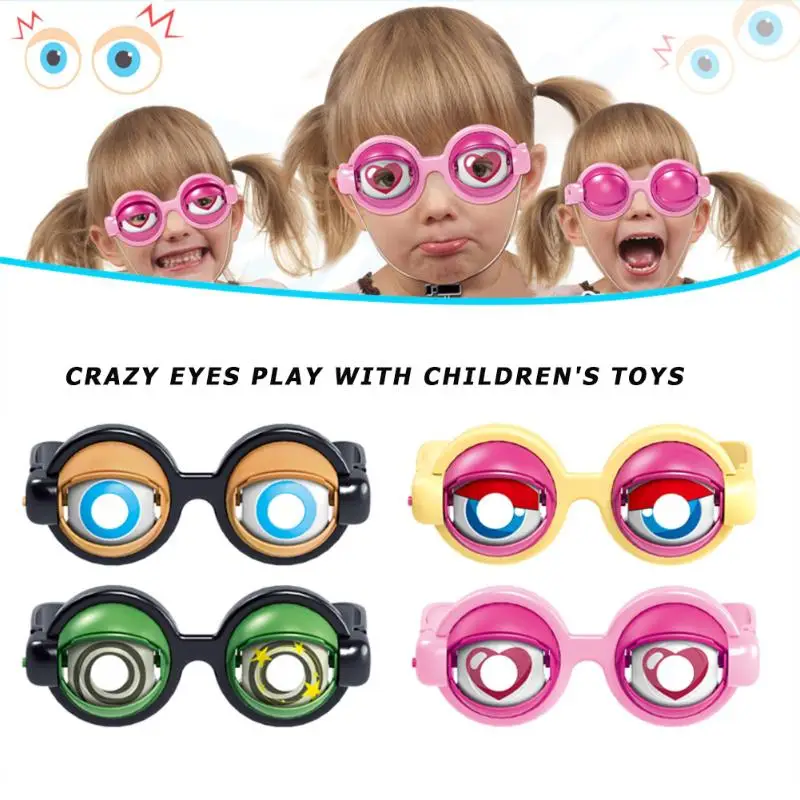 Crazy Eyes для детской вечеринки, забавные шалости, очки, креативные очки, игрушки, подарки на Рождество, день рождения