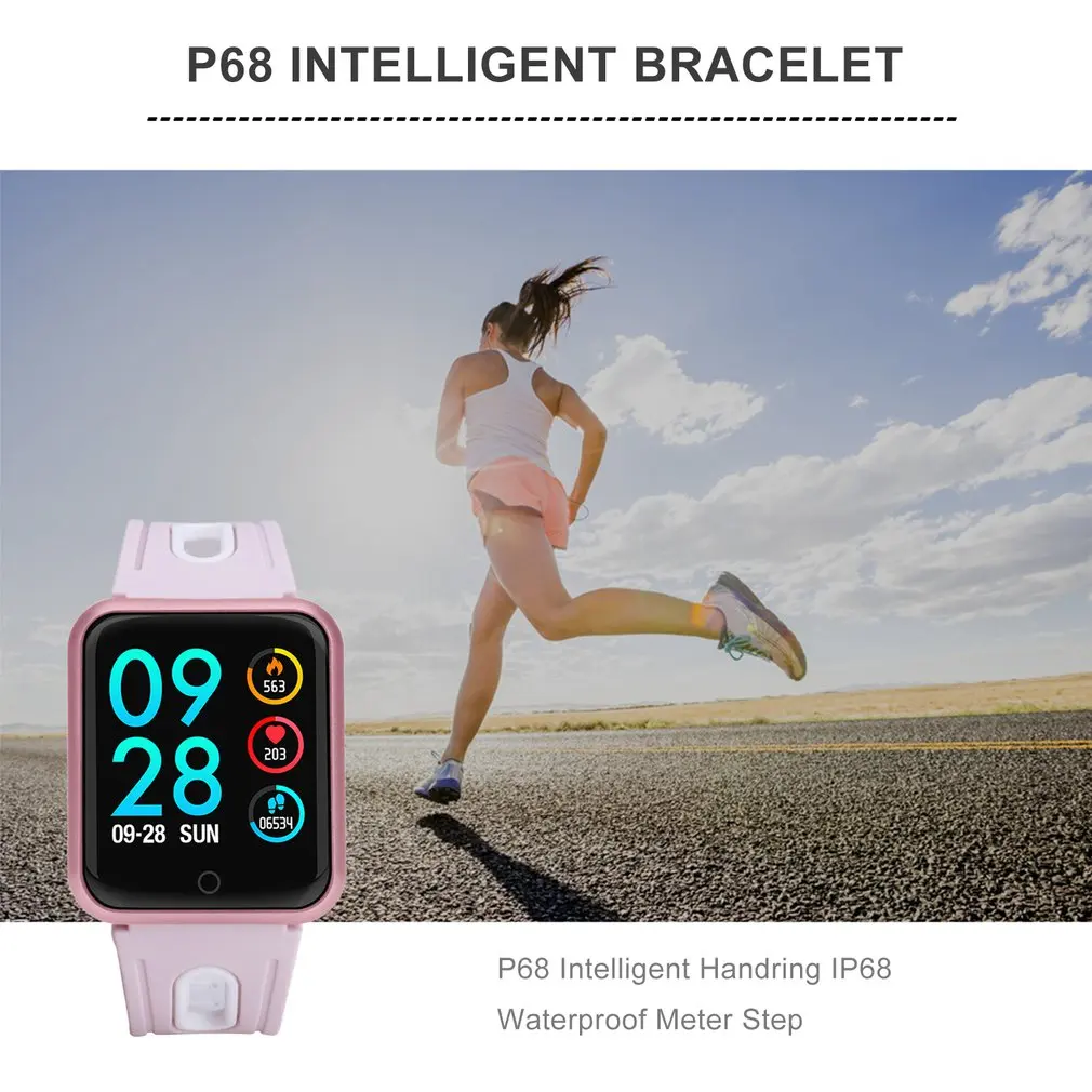 Color Screen Depth Waterproof Exercise Heart Rate Long Time Standby Swimming Step P68 Smart Bracelet