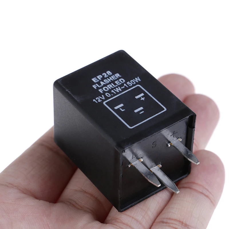 12V 3-Pin EP28 0.02A-20A 0,1 W-150 W электронный светодиодный регулируемый мигалка реле для поворота сигнальный светильник мигалка