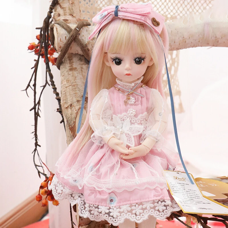 30CM Fashion Bjd Doll 18 Joints Beauty Make Up DIY Bjd Dolls With Clothes Suit Best Gifts For Girl Handmade Beauty Toy 1/6 BJD 23