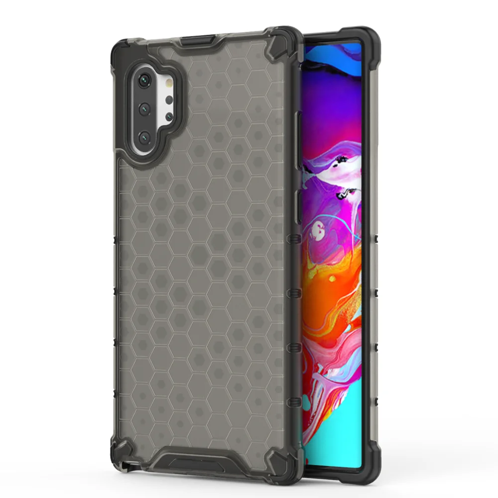 Gray Для samsung Galaxy S10 S10 плюс Note10 10 плюс A70 A50 50S A40 A30 20S A10S M20 M30S Чехол подушки безопасности противоударный Вафельная Ткань прозрачный чехол - Цвет: Gray