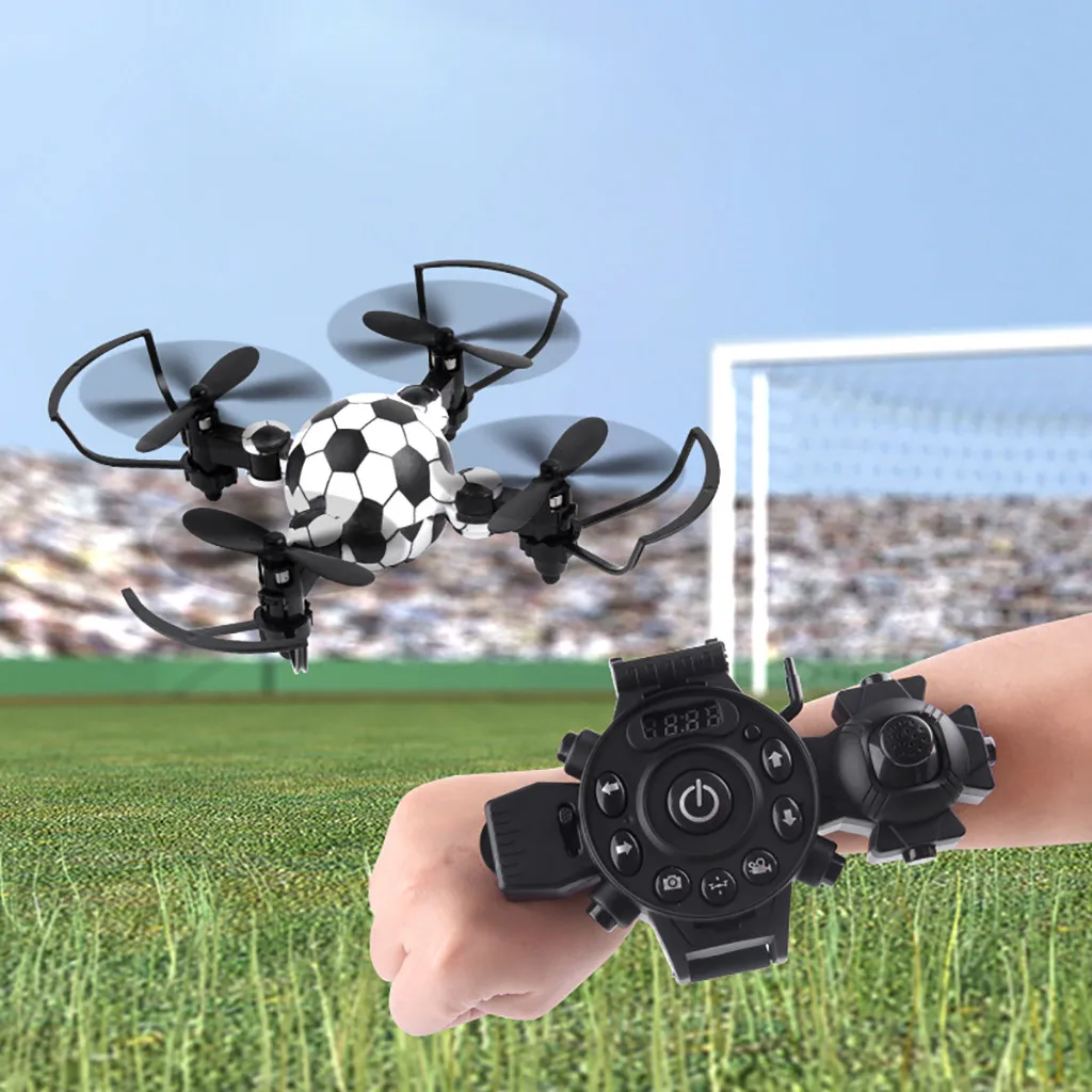 Mini Drone RC Quadcopter Watch Football Style 2.4GHz Remote Control Fold Drone RC Helicopter Quadcopter Toys For Children